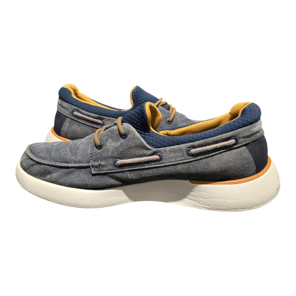 Skechers Bellinger Garmo Shoes Men’s Size 11 Navy Blue Slip On Loafers 65896 - Picture 7 of 9